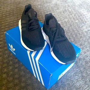New in box! Kids black adidas shoes